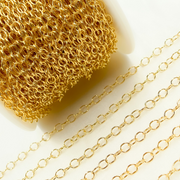 2207GF. 14k Gold Filled Smooth Oval Link Chain